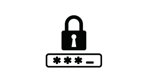 icône de cadenas avec mot de passe